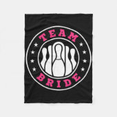 Team Bruid Team Bruidegom Bowling Bachelorfeest Hu Fleece Deken (Voorkant)