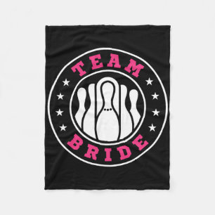 Team Bruid Team Bruidegom Bowling Bachelorfeest Hu Fleece Deken