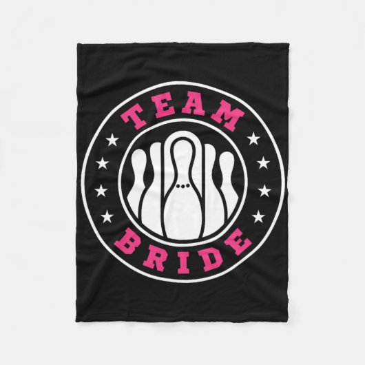 Team Bruid Team Bruidegom Bowling Bachelorfeest Hu Fleece Deken (Voorkant)