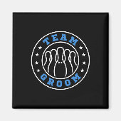 Team Bruid Team Bruidegom Bowling Bachelorfeest Hu Magneet (Voorkant)