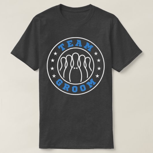 Team Bruid Team Bruidegom Bowling Bachelorfeest Hu T-shirt (Design voorkant)
