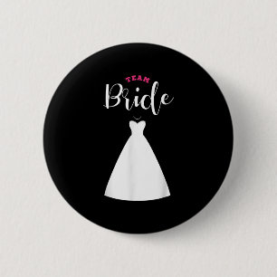 Team Bruid Team Bruidegom Verlovingsfeest Huwelijk Ronde Button 5,7 Cm