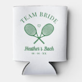 Team Bruid Tennis Bachelorette Blikjeskoeler (Voorkant)