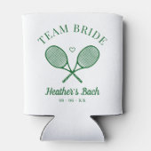 Team Bruid Tennis Bachelorette Blikjeskoeler (Achterkant)