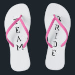 Team bruid trouwdag teenslippers<br><div class="desc">Team bruid trouwdag teenslippers</div>