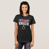 Team Bruid Trouwen Bachelorette Party Matching Squ T-shirt (Voorkant volledig)