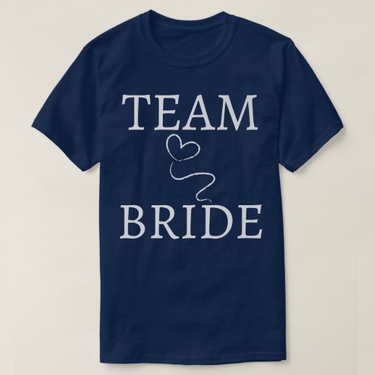 Team Bruid Trouwfeest Team Funny Bachelor Bruid T-shirt (Design voorkant)