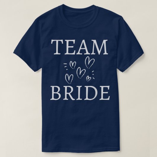 Team Bruid Trouwfeest Team Grappige Bachelor Bruid T-shirt (Design voorkant)