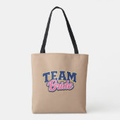 Team Bruid Trouwfeest Tote Bag (Achterkant)