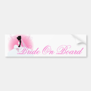 Team bruid Trouwjurk bruid bruids silhouet Bumpersticker