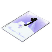 Team bruid Trouwjurk bruid bruids silhouet Notitieboek (Linkerzijde)