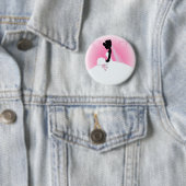 Team bruid Trouwjurk bruid bruids silhouet Ronde Button 5,7 Cm (In situ)