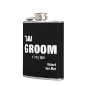Team Bruid Typografie Vinyl Omwikkelde Flask  Heupfles (Links)