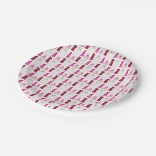 Team Bruid Vrijgezellenfeest Bachelorette Party Go Papieren Bordje (Gekanteld)