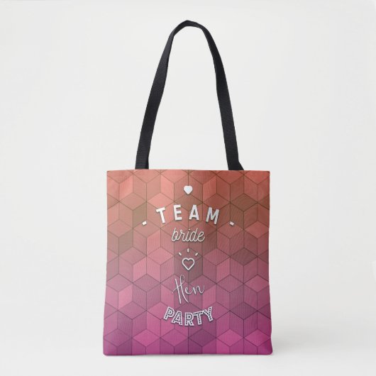 Team bruid - vrijgezellenfeest tote bag (Voorkant)