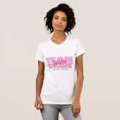 Team Bruid Wordt Bruid Aangepaste Naam Bruid Roze  T-shirt (Voorkant volledig)