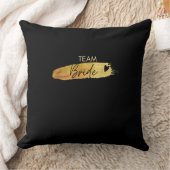 Team Bruid Zwarte Worp Kussen (Deken)