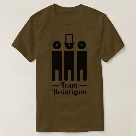 Team bruidegom 37 t-shirt (Design voorkant)