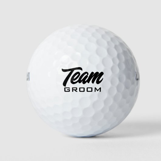 Team Bruidegom aangepaste golfballen (Voorkant)