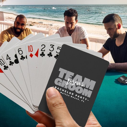 Team Bruidegom Afscheid Bachelorfeest Poker Trouwf Pokerkaarten