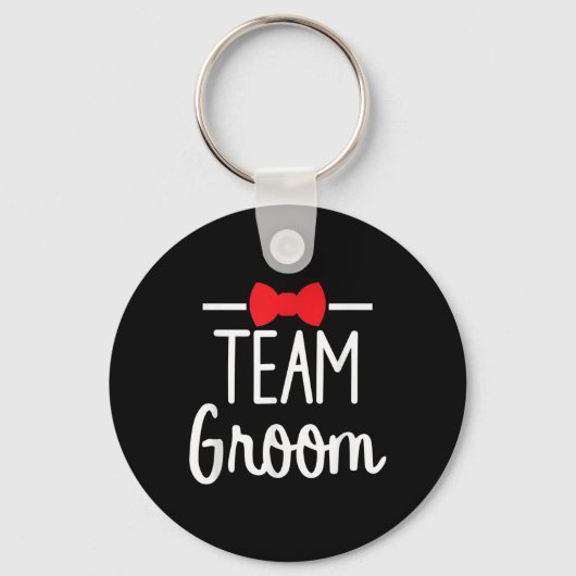 Team Bruidegom Bachelorfeest  Sleutelhanger (Voorkant)