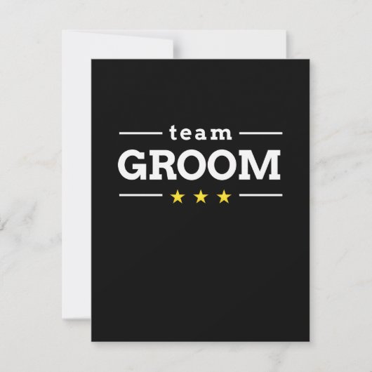 Team Bruidegom Bedankkaart (Voorkant)