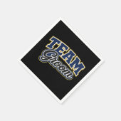 Team Bruidegom Bold Trouwfeest Servet (Hoek)