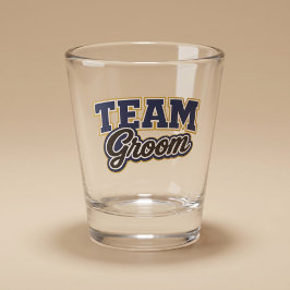 Team Bruidegom Bold Trouwfeest Shot Glas