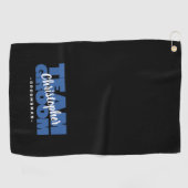 Team Bruidegom Bruidsjonker Golfer Sport Pro Zwart Golfhanddoek (Horizontaal)