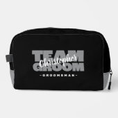 Team Bruidegom Bruidsjonker Trouw Cadeau Cool Retr Toilettasje (Voorkant)