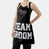 Team bruidegom bruiloft partij schorten voor bruid (Insitu)