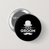 Team Bruidegom Crew Feest Team Trouwt Jonggezellen Ronde Button 5,7 Cm (Voorkant /achterkant)