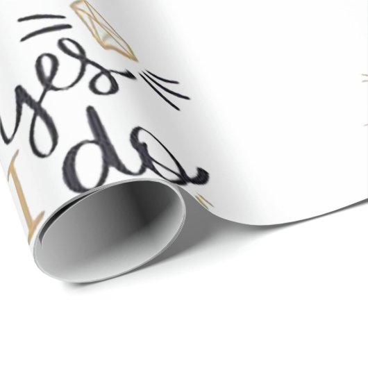 Team bruidegom goud & zwart cadeaupapier (Rol Hoek)