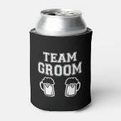 Team bruidegom grappige Groomsman grappig vrijgeze Blikjeskoeler (Blikje Voorkant)