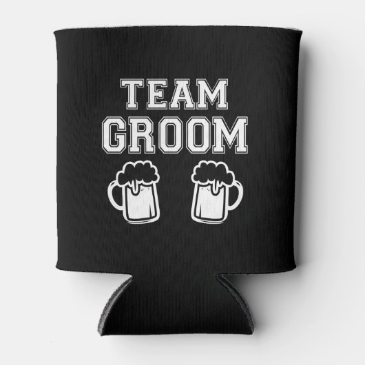 Team bruidegom grappige Groomsman grappig vrijgeze Blikjeskoeler (Voorkant)