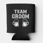 Team bruidegom grappige Groomsman grappig vrijgeze Blikjeskoeler (Achterkant)