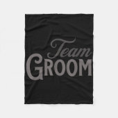 Team Bruidegom Groep Matching Bachelor Party 2024  Fleece Deken (Voorkant)