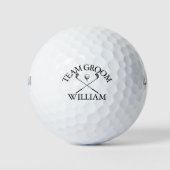 Team Bruidegom Huwelijksgunst Verlovingsfeest Golfballen (Voorkant)