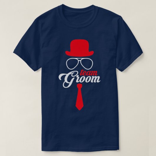 Team Bruidegom JGA Bruiloft Cadeau T-shirt (Design voorkant)