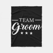 Team Bruidegom Jongens Avond Team Bruidegom Fleece Deken (Voorkant)