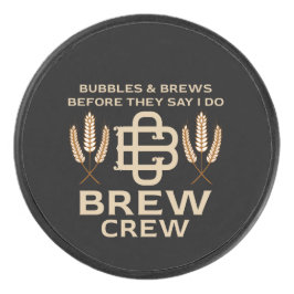 Team Bruidegom Jongensfeest Weekend Grappig Cadeau Hockey Puck