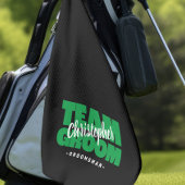 Team Bruidegom Pret Bruidsjonker Golfer Sport Zwar Golfhanddoek