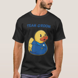 Team Bruidegom Rubber Eend Feestje Heren Avond T-shirt