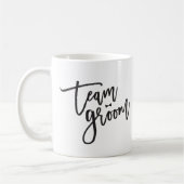 Team Bruidegom Script Das Bruiloft Juwelier Herenf Koffiemok (Links)