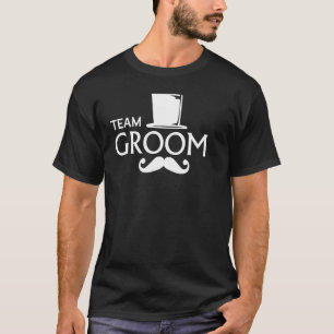 Team Bruidegom Snor en Tophoed Trouw Bruidegom Afs T-shirt