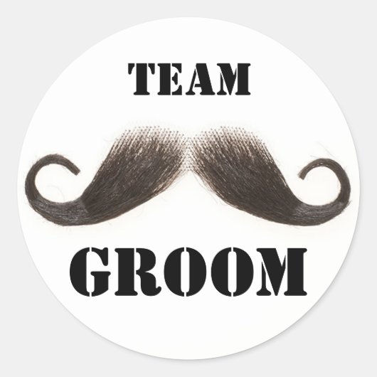 Team bruidegom Stickers (Voorkant)