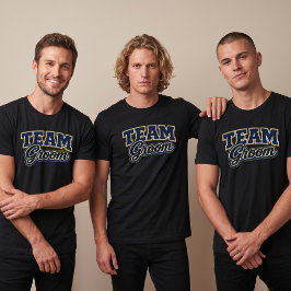 Team Bruidegom Stout Bruiloftsfeest T-shirt