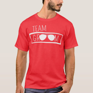 Team Bruidegom Trouw Bruidsjonker Huwelijk Bachelo T-shirt