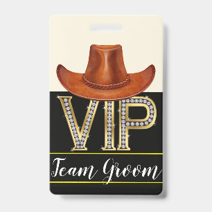 Team bruidegom trouwbadge badge