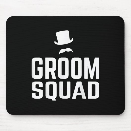 Team Bruidegom Trouwfeest Bruiloft Afscheidscadeau Muismat (Voorkant)
